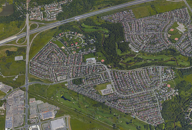 Boxgrove, Markham aerial